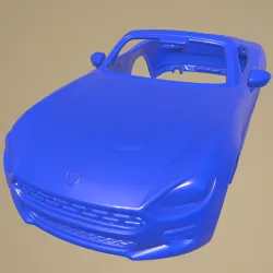 Fiat 124 Spider 2017 PRINTABLE CAR BODY