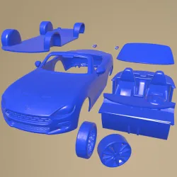 Fiat 124 Spider 2017 PRINTABLE CAR IN SEPARATE PARTS