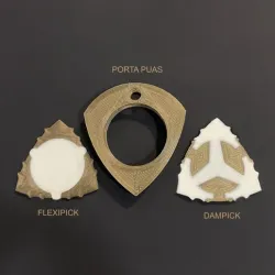 Flexipick, DAMpick and Portapuas by eXiMienTa (REINFORCED) electric guitar picks - Plectrum Nido
