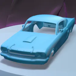 FORD MUSTANG FASTBACK 1965 (1/24) printable car body