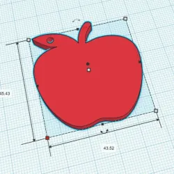 Fruit key ring - APPLE