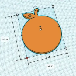 Fruit Key Ring - ORANGE