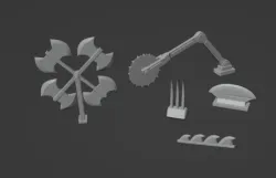 Gaslands Blade Weapon One Set