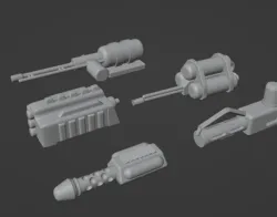 Gaslands Flamethrower Eight Set