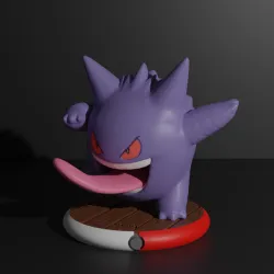 Gengar pokemon 3D print model