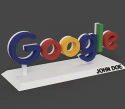 Google logo with stand