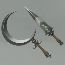 Hades II Melinoe Melinoë Sickle and Dagger set. Video game, props, cosplay