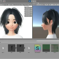 Hair 3D Model Zepeto Item Unity Prefab FBX Free Download Link