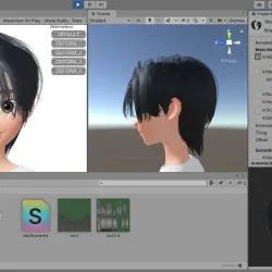 Hair 3D Model Zepeto Unity Prefab 64