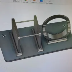 hair dryer/straightener holder