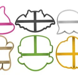 HALLOWEEN COOKIE CUTTERS PACK x 6
