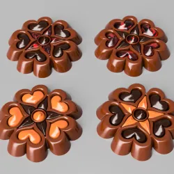 Heart Shape Fillable Chocolate for Chocolate Printers