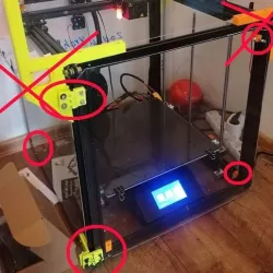 Holder for Plexi glass on Ender 5+ (BOX)
