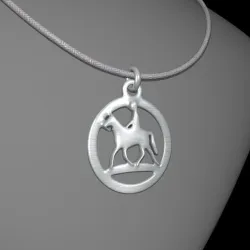 Horse STL jewelry pendant