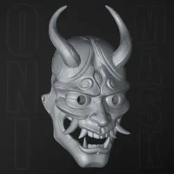 Japanese Oni Mask (Hanya)