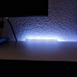 LED strip diffuser support