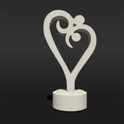 Man Woman Heart Sculpture, Love Statue, Forever Eternal Love Couple In Love, romantic statuette, eternal dance, bodies in heart shape