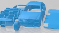 Mercedes Benz C Class W204 Printable Car