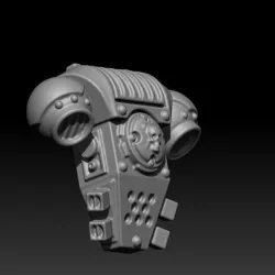 Miniature boardgame character backpack