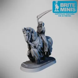 Mounted Grim Reaper! Supportless & Easy to print - for FDM and resin