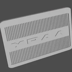 Mudguard for URAL 10 scale inscription in Russian