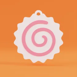 Naruto Fish  Cake Japanese Food Keychain - Toytaku Prints