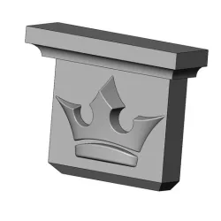 Neoclassical crown corbel and bracket 3D print model