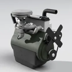 Old straight engine inline engine