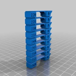 PETG Temp Tower for CURA 220-260 degrees