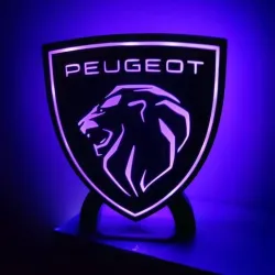 Peugeot lamp new logo