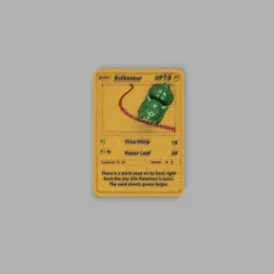 Pokemon 3D card Bulbasaur