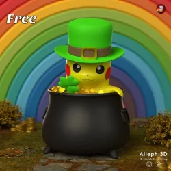 Pokemon Pikachu St. patrick day free