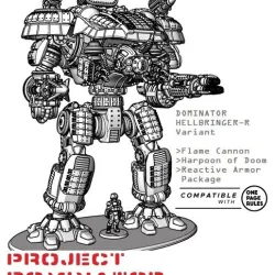 Project Dominator: Hellbringer-R Variant (Flame Cannon/Harpoon/Reactive Armor)