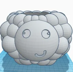 sheep knitting bowl
