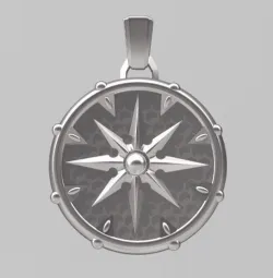 shuriken star pendant