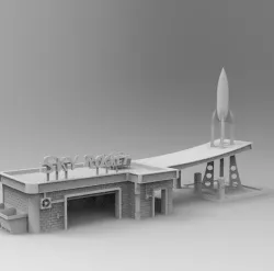 Sky Rocket Gas Station - by WOW Buildings