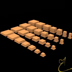 Square display bases Mega pack!