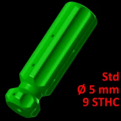 Standard Screwdriver handle Ø 5, 9 screws.