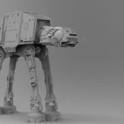 Star Wars AT AT Imperial armored walker with interior