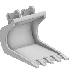 Stone laying shovel for Volvo EC160E (scale 1:14)
