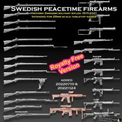 Swedish Peacetime Firearms 1815-2021 ROYALTY FREE VERSION