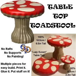 Tabletop Toadstool - Cottagecore Fungi Mushroom Table for Home and Office