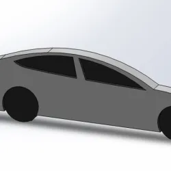 Tesla Model 3 keychain