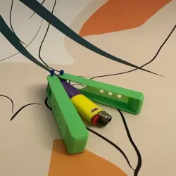 The ButterFlighter - a balisong lighter holder