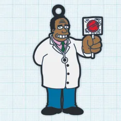 The Simpsons Doctor Hibbert Key Chain