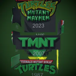 TMNT all logos 1984 to 2023 Renderable and Printable