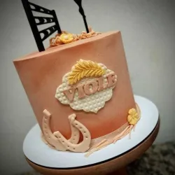 Topper cake Horse with harness and fences