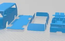Toyota Hiace Race Printable Van