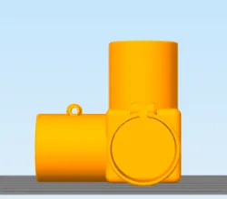 Triple union for sculpfun , PVC pipe and 2.5cm or 2.3cm diameter broomstick sculpfun
