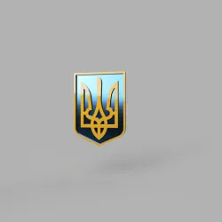 Ukraine Pin - Tryzub - Coat of Arms